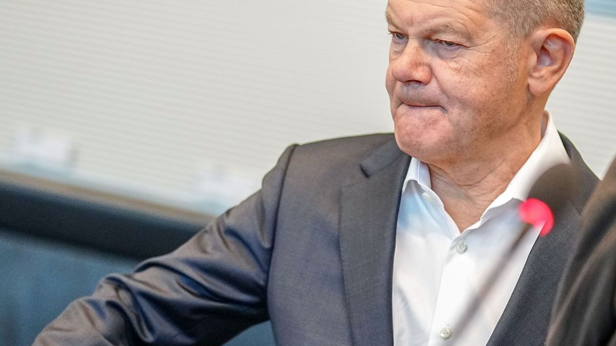 Bundeskanzler Olaf Scholz (SPD) 