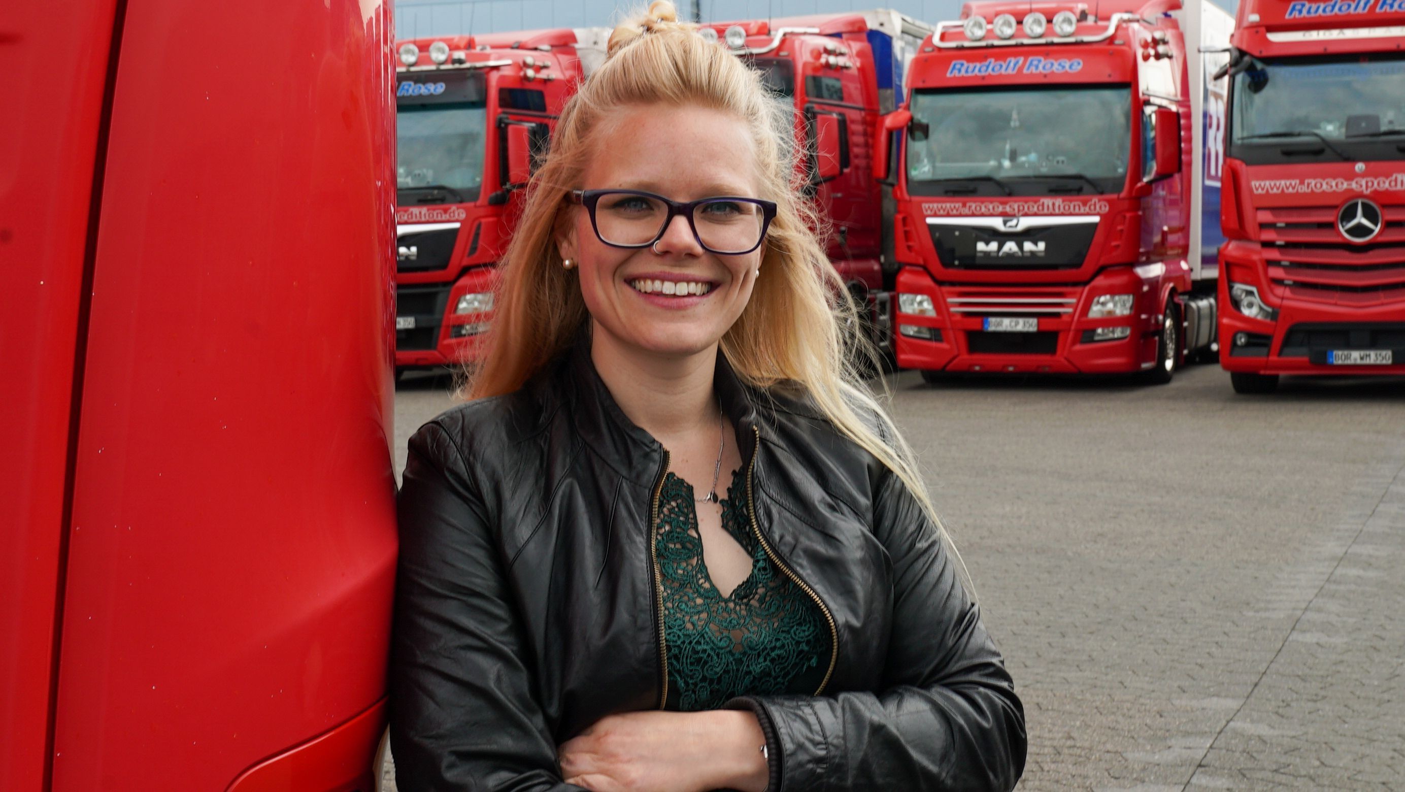 Rundum glücklich: "Trucker Babe" Manu.