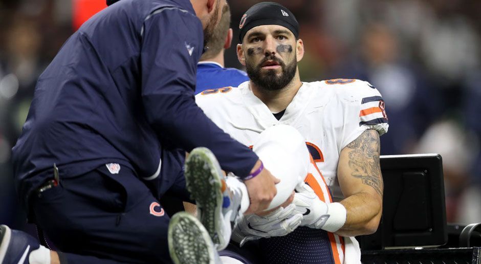 
                <strong>Verlierer: Zach Miller</strong><br>
                Seine Verletzung schockierte die ganze Welt. Der Tight End der Chicago Bears verdrehte sich bei einem Fangversuch das linke Knie so schwer, dass er sich einer Not-Operation unterziehen musste. Knie, Bänder, Menisken, Gefäße, Muskeln – alles kaputt. Immerhin konnte sein Bein gerettet werden.
              