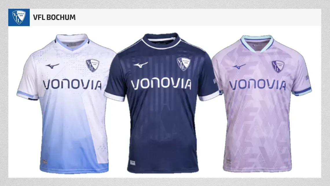 <strong>VfL Bochum:</strong><br>Trikotpreis: 84,95 Euro<br>Rückenbeflockung: 12,95 Euro