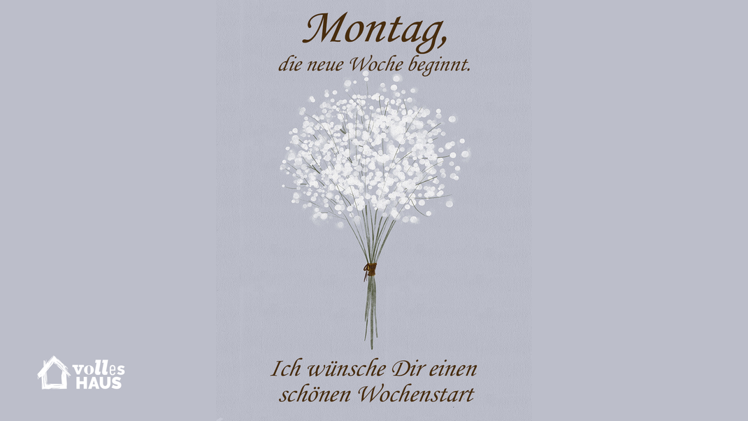 Ein Blümchen hier, liebe Worte da - und dein Gruß zum Wochenstart ist fertig.