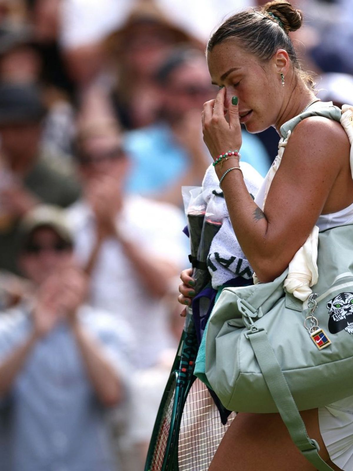 Aryna Sabalenka nach ihrem Halbfinal-Aus in Wimbledon