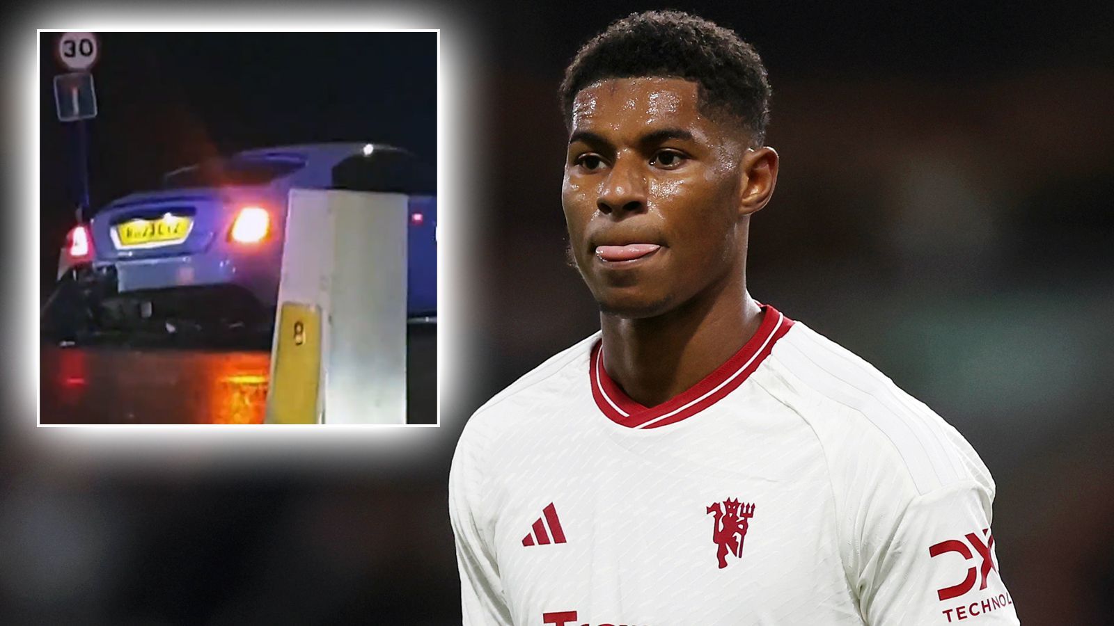 <strong>700.000 Pfund teuer: Marcus Rashford crasht seinen Rolls-Royce</strong><br>Nach dem 1:0-Sieg von Manchester United in Burnley war Marcus Rashford in einen Autounfall verwickelt. Danach tauchten in den sozialen Medien Bilder von Rashfords geschrottetem Rolls-Royce auf, der einen Neuwert von 700.000 Pfund hat. Rashford blieb laut "Sun" unverletzt, wurde an der Unfallstelle von Mitspieler Bruno Fernandes getröstet.&nbsp;