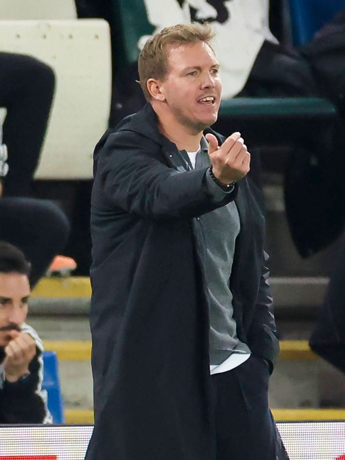 Bundestrainer Julian Nagelsmann (Germany) gestikuliert, FIFA World Cup, WM, Weltmeisterschaft, Fussball 2026 Qualifier, Northern Ireland v Germany, Windsor Park am 13. October 2025 in Belfast, Vere...
