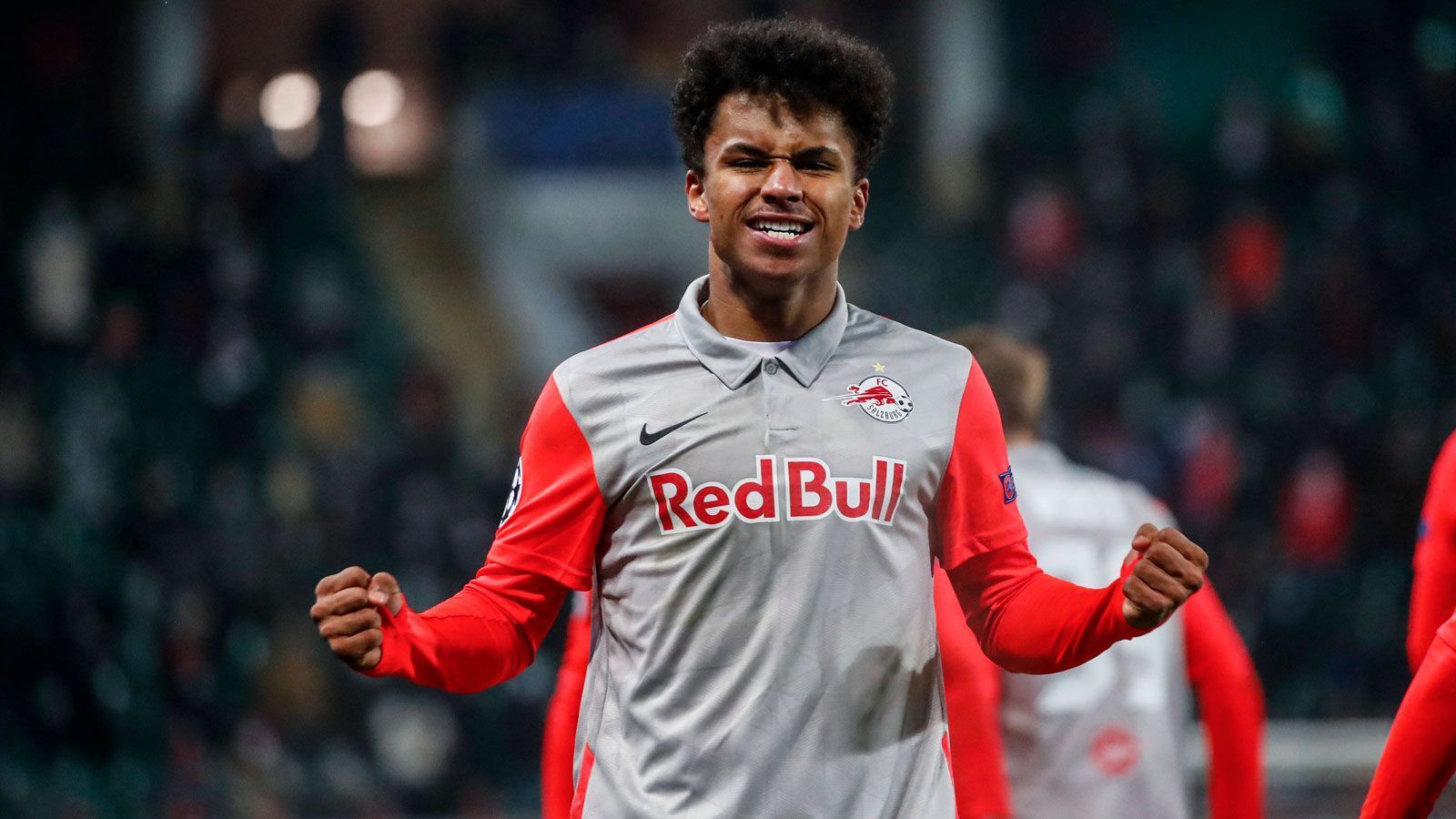 
                <strong>Platz 3: Karim Adeyemi</strong><br>
                Alter: 18 Jahre, zehn Monate und 13 TageDamaliger Verein: RB SalzburgGegner und Endergebnis: 3:1 gegen Lokomotive Moskau (20/21)
              