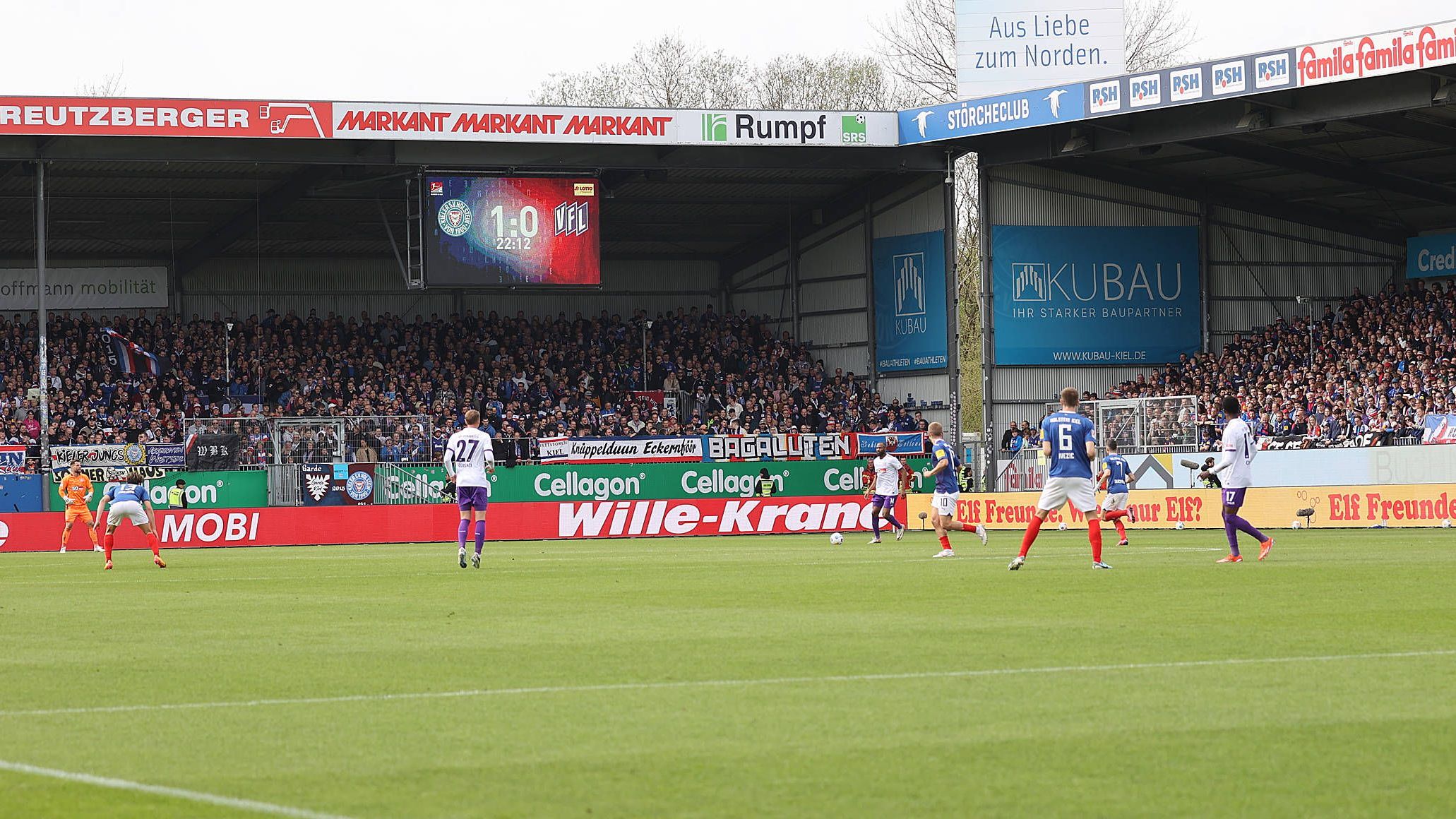 <strong>Holstein Kiel (Holstein-Stadion)</strong><br>Günstigster Stehplatz: 17 Euro<br>Günstigster Sitzplatz: 37 Euro<br>Teuerster Sitzplatz: 57 Euro