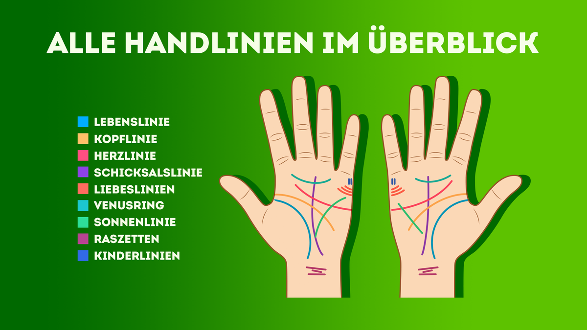 Handlesen: Alle Handlinien im Überblick