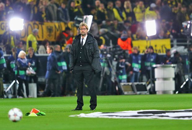 
                <strong>Borussia Dortmund - Zenit St. Petersburg 1:2</strong><br>
                So unschön kann ein Weiterkommen sein. BVB-Trainer Jürgen Klopp sieht nach der 1:2-Niederlage gegen Zenit St. Petersburg nicht besonders glücklich aus. Dortmund steht trotzdem im Viertelfinale.
              
