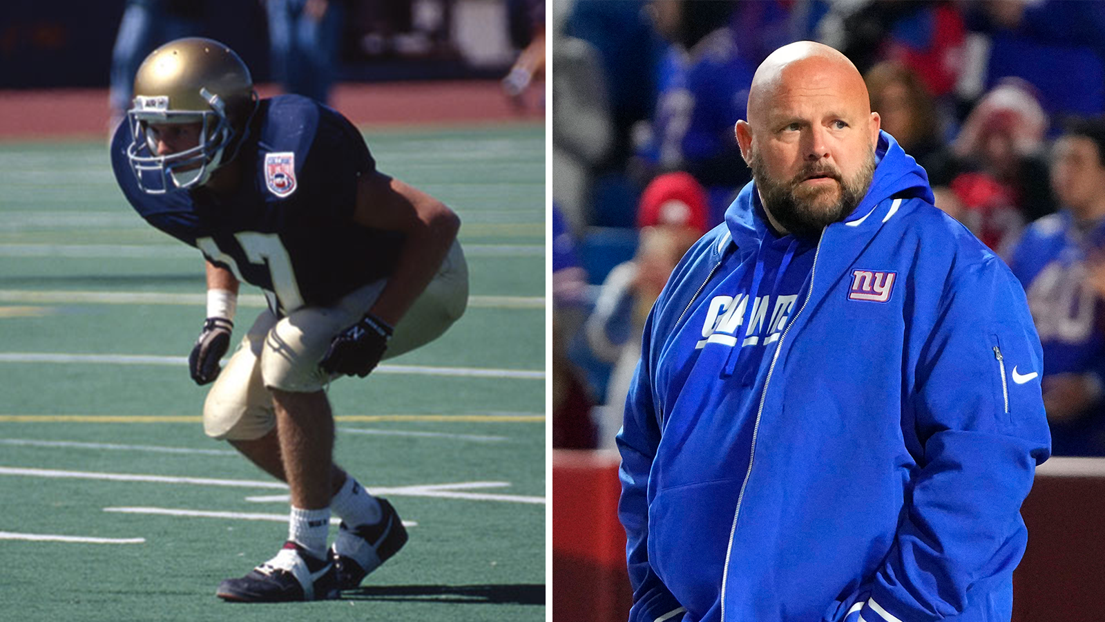 <strong>Brian Daboll (New York Giants)</strong><br>Position: Safety<br>College: Rochester<br>NFL: -