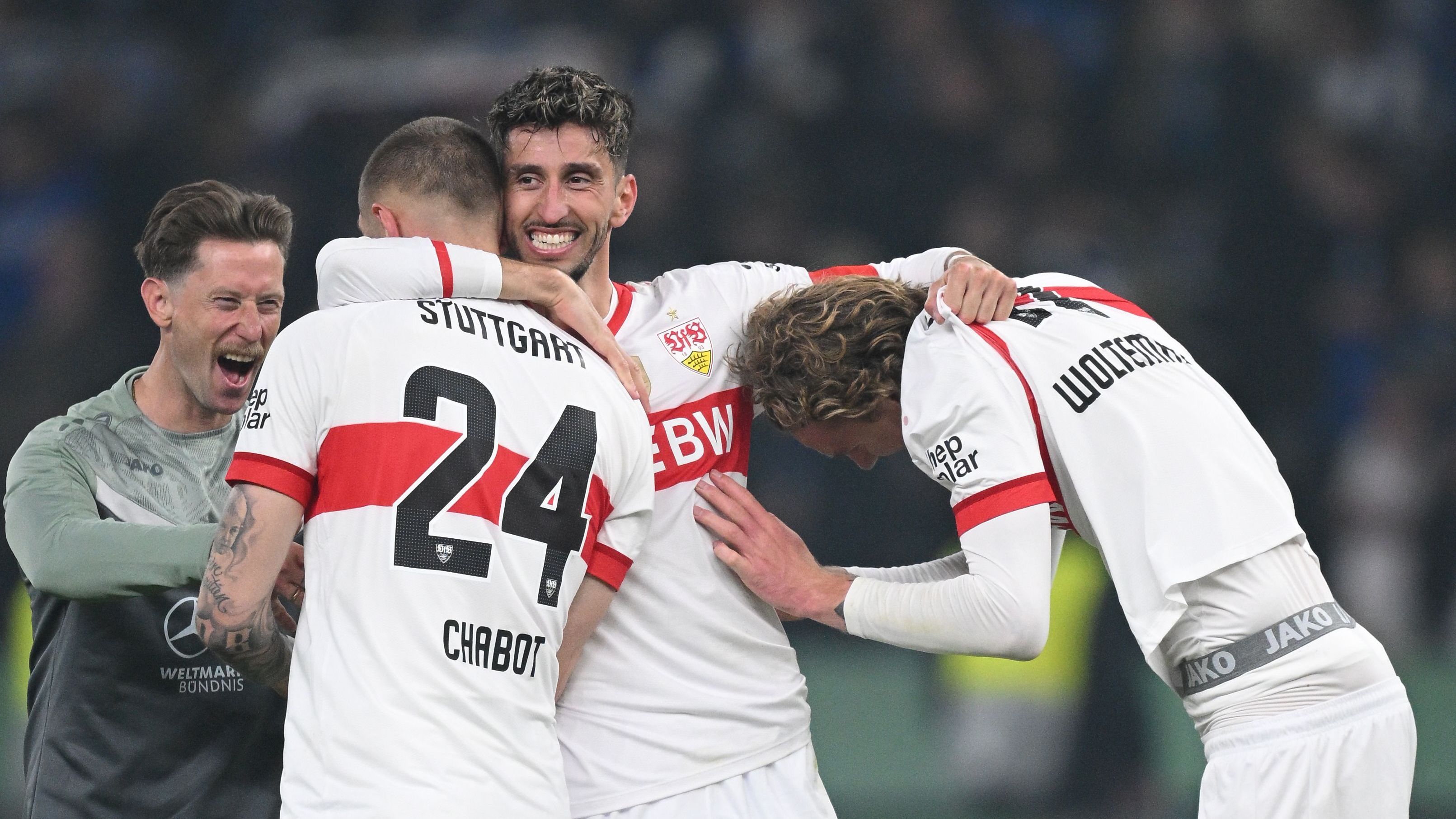 <strong>Platz 6: VfB Stuttgart</strong><br><strong>Ausgaben für den Kader:</strong>&nbsp;132,75 Millionen Euro<br><strong>Marktwert des Kaders:</strong>&nbsp;333,53 Millionen Euro<br><strong>Differenz:</strong>&nbsp;200,78 Millionen Euro<br><strong>Wertschöpfung:</strong> 60,2 Prozent