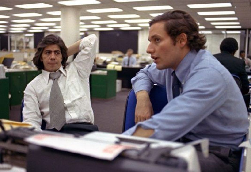 Bob Woodward (rechts) und Carl Bernstein waren maßgeblich an der Aufdeckung der Watergate-Affäre beteiligt.