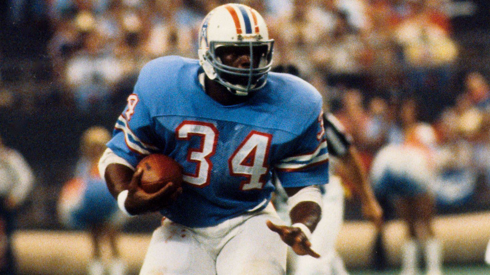 <strong>Earl Campbell - 1978</strong><br>Position: Running Back<br>Draft-Team: Houston Oilers<br>Erfolge: Heisman Trophy, 5x Pro Bowl, NFL MVP, Offensive Rookie of the Year, Pro Football Hall of Fame, 3x Offensive Player of the Year, <br>Karriereende: 1985