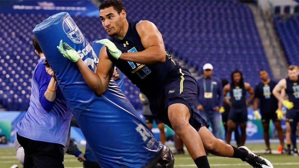 Kevin Davis beim NFL Combine 2017