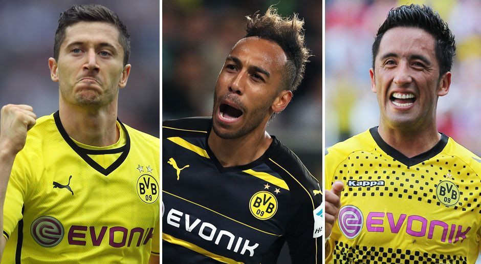 
                <strong>Borussia Dortmund: Die besten ausländischen Torschützen</strong><br>
                In seinem 191. Pflichtspiel für Borussia Dortmund erzielt Pierre-Emerick Aubameyang den 124. Treffer und ist damit nun der beste ausländische Torschütze in der Geschichte des BVB. Damit hat der Gabuner eine BVB-Legende vom Thron gestoßen. ran.de zeigt die zehn besten ausländischen Torschützen der Borussen. (Stand: 12. August 2017)
              