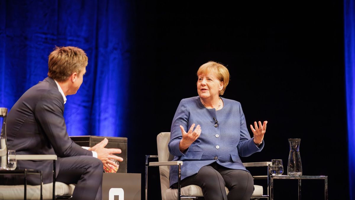 Live-Gespräch Ex-Bundeskanzlerin Angela Merkel