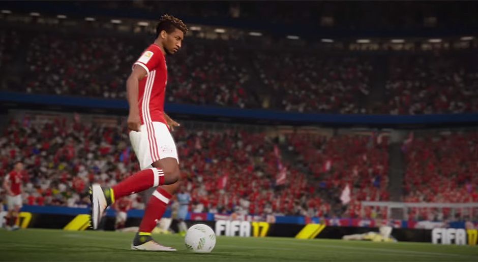 
                <strong>Kingsley Coman bei FIFA 17</strong><br>
                Kingsley Coman zieht aus der Distanz ab. Bis zur kleinsten blondgefärbten Locke ist der Franzose detailgetreu nachgebildet.
              