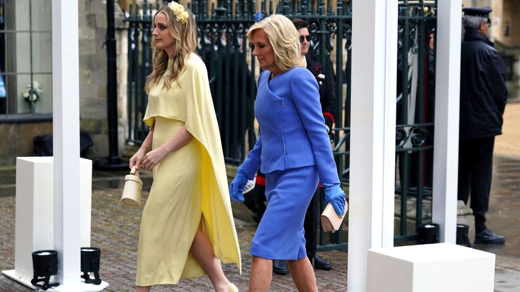 US First Lady Jill Biden mit ihrer Enkelin Finnegan