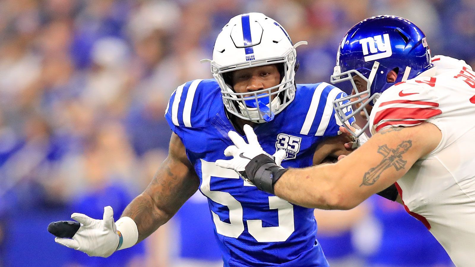 
                <strong>Defensive Rookie of the Year: Darius Leonard</strong><br>
                Position: LinebackerTeam: Indianapolis Colts
              