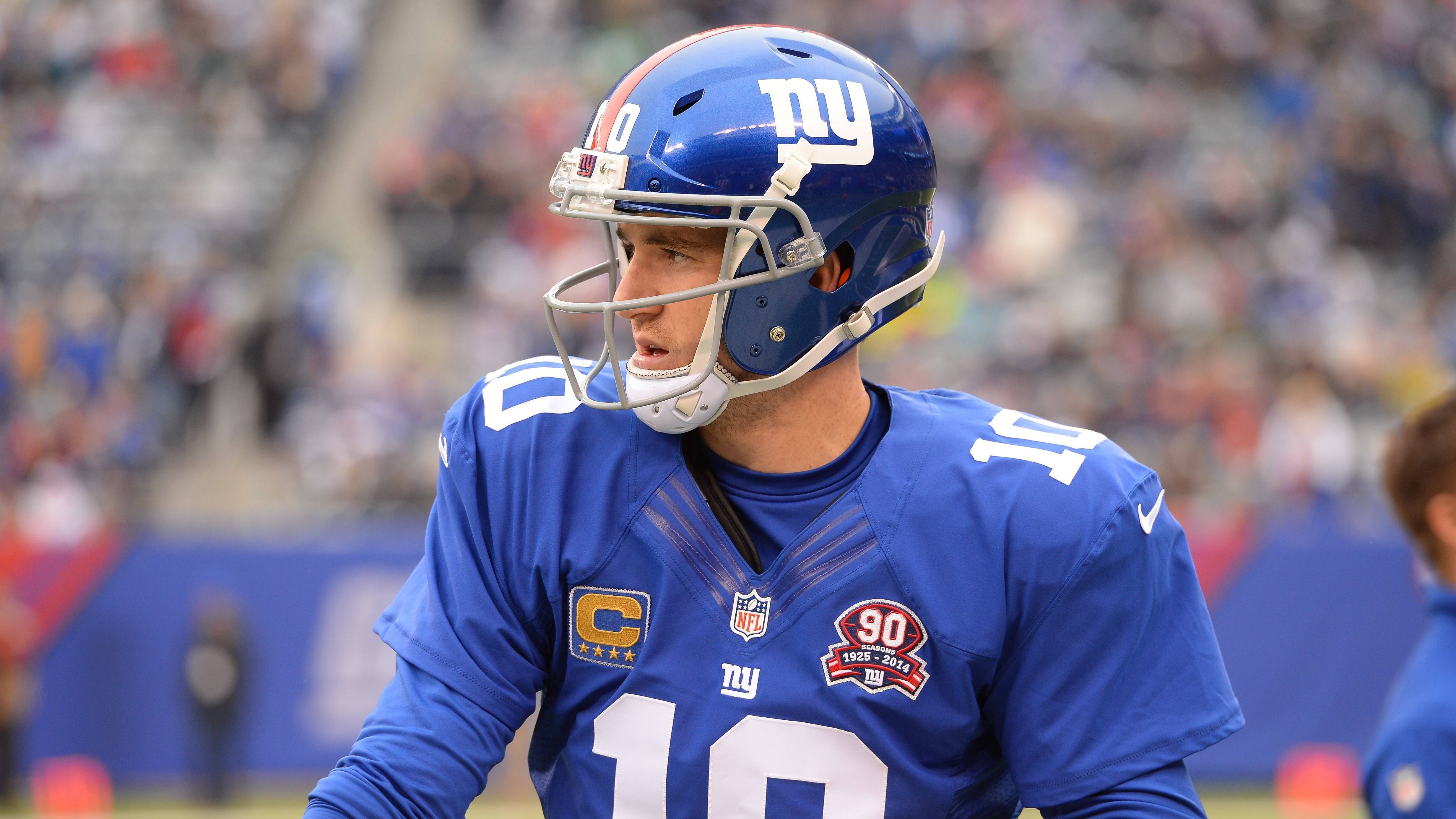 
                <strong>2014: Eli Manning (New York Giants)</strong><br>
                Cap Hit 2014: 20,4 Millionen DollarSaisonverlauf mit den Giants: Playoffs verpasst
              