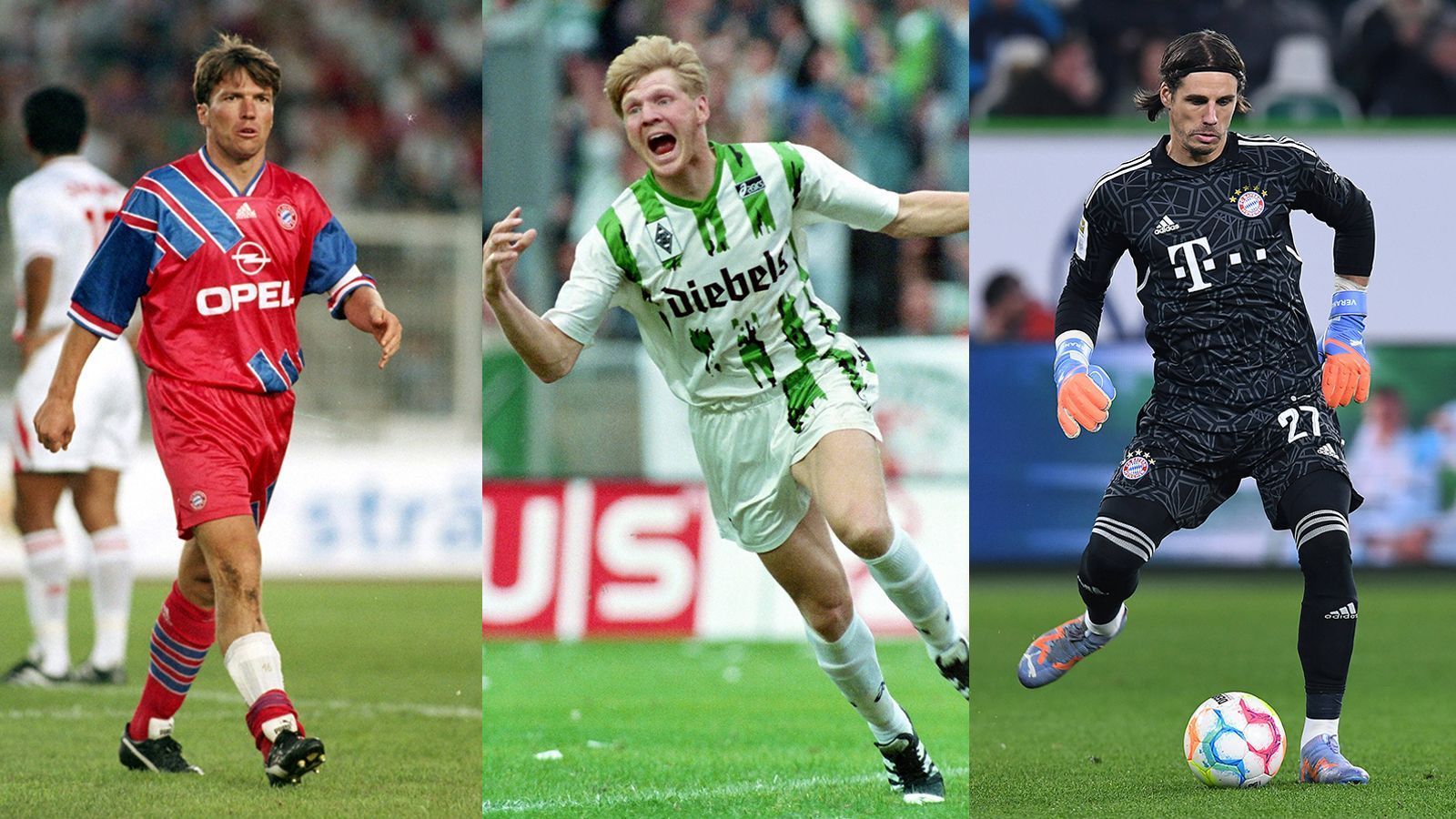 
                <strong>Effenberg, Matthäus, Sommer und Co.: Diese Spieler wechselten von Gladbach zu den Bayern</strong><br>
                Wenn am Samstag (ab 15:30 Uhr im Liveticker) der FC Bayern München auf Borussia Mönchengladbach trifft, werden Erinnerungen wach an die Zeiten, als das Duell noch eines um den Titel war. Was auch zur Tradition gehört, sind regelmäßige Wechsel von Talenten und Leistungsträgern von Gladbach nach München. Zuletzt ging Yann Sommer diesen Weg, um den lange verletzten Manuel Neuer zu ersetzen. ran zeigt die bisherigen Wechsel.
              
