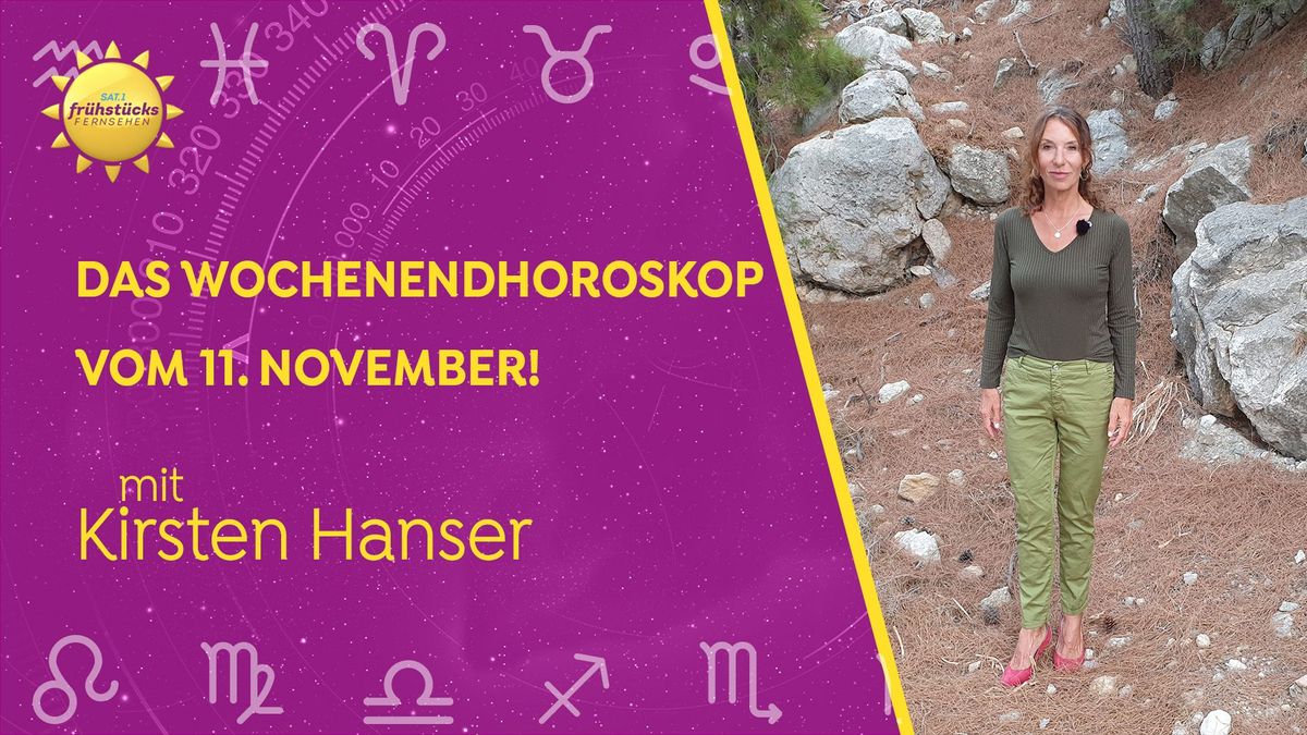 Wochenendhoroskop 11.-13.11.22