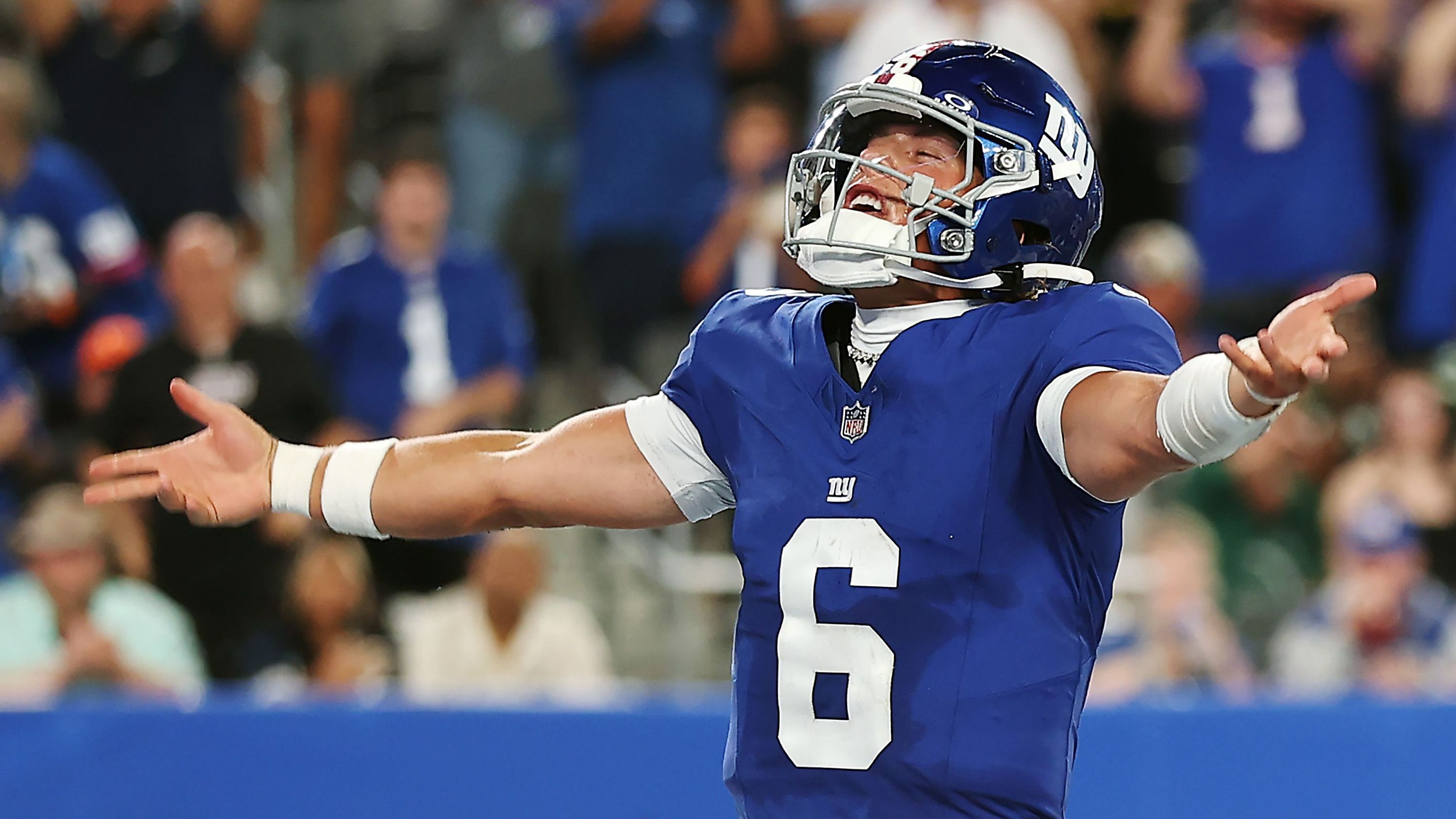 <strong>Platz 11 (geteilt): Jaxson Dart (QB, New York Giants)</strong><br>Quote: +2.700 (bei einem Einsatz von 100 US-Dollar gewinnt man 2.700 US-Dollar)
