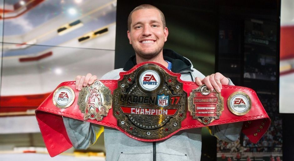 
                <strong>500.000 Dollar: Madden Championship 2017</strong><br>
                Für Madden-Spieler gibt EA Sports sogar noch etwas mehr Preisgeld: 500.000 US-Dollar gab es bei der Madden Championship 2017 zu holen, durch eine breitere Verteilung als bei FIFA räumte der Champion Michael "Skimbo" Skimbo insgesamt aber "nur" 100.000 davon ab.
              