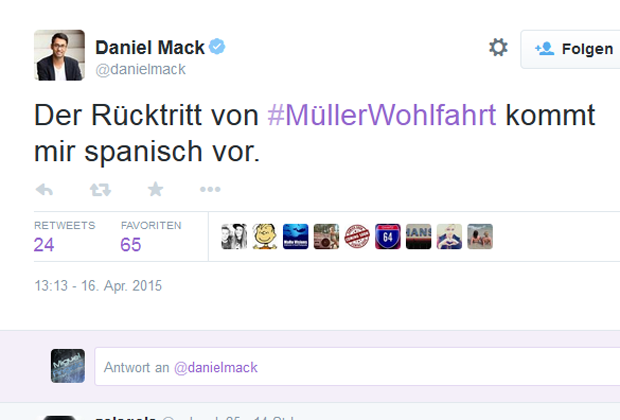 
                <strong>Twitterreaktionen auf das Müller-Wohlfahrt-Aus</strong><br>
                Wortspiel des Tages!
              
