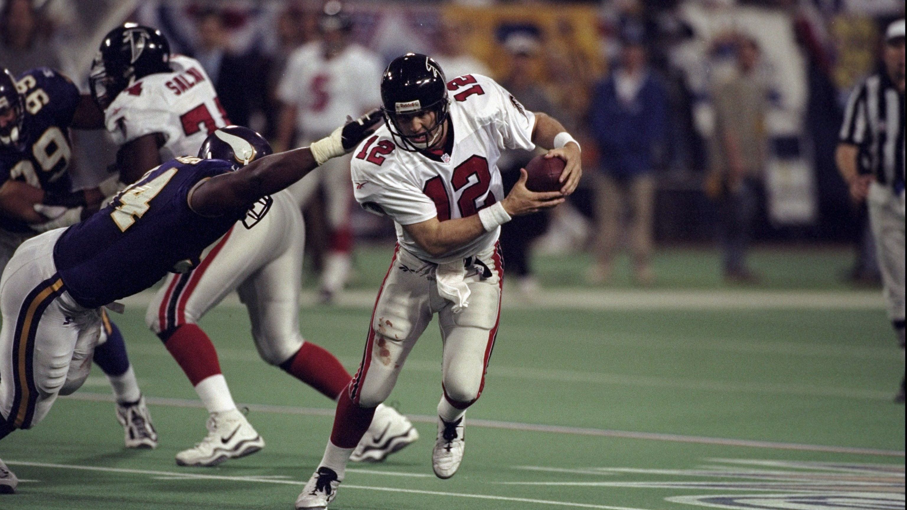 <strong>13 Punkte - NFC Championship Game 1998: Atlanta Falcons @ Minnesota Vikings 30:27 OT</strong><br>Die Falcons stehen in ihrer Geschichte nicht nur für historische Niederlagen wie im Super Bowl 2017, sondern auch für Aufholjagden. So etwa im NFC Championship Game der Saison 1998 bei den Minnesota Vikings.