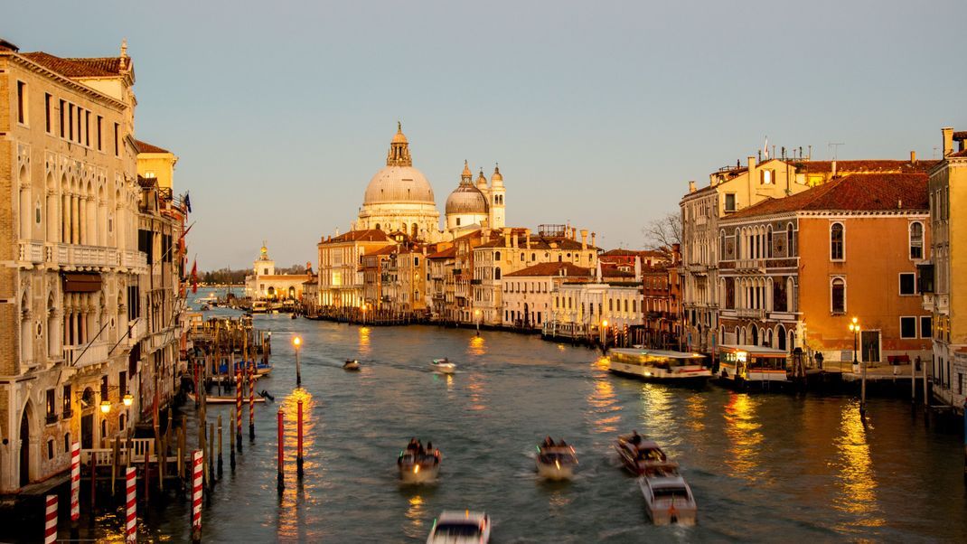 Auf Steinböcke wartet die Liebe in den Straßen von Venedig