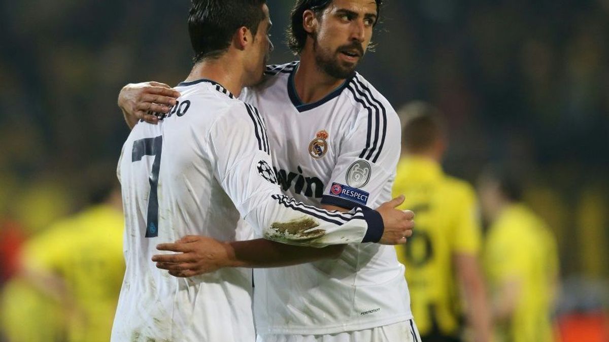 Khedira (re.) und Ronaldo spielten zusammen in Madrid