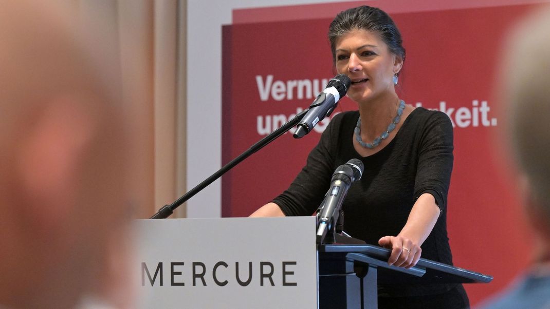 Sahra Wagenknecht, Parteivorsitzende vom Bündnis Sahra Wagenknecht (BSW).