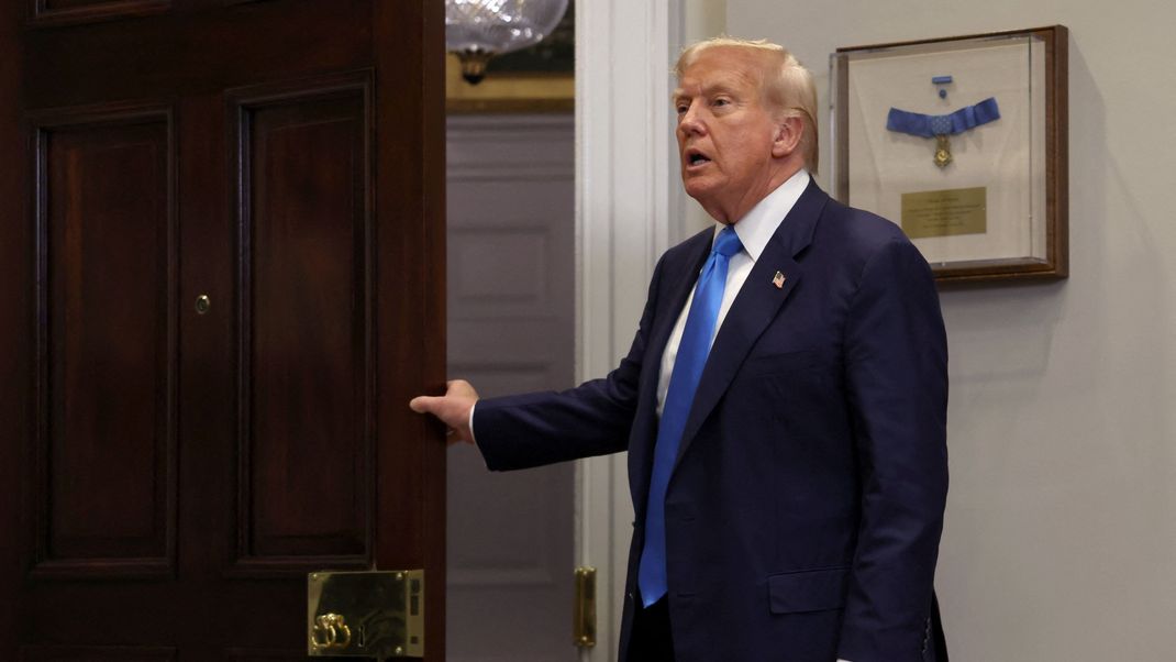 30. Juli 2025: US-Präsident Donald Trump im Weißen Haus in Washington