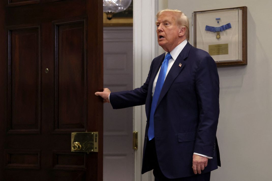 30. Juli 2025: US-Präsident Donald Trump im Weißen Haus in Washington