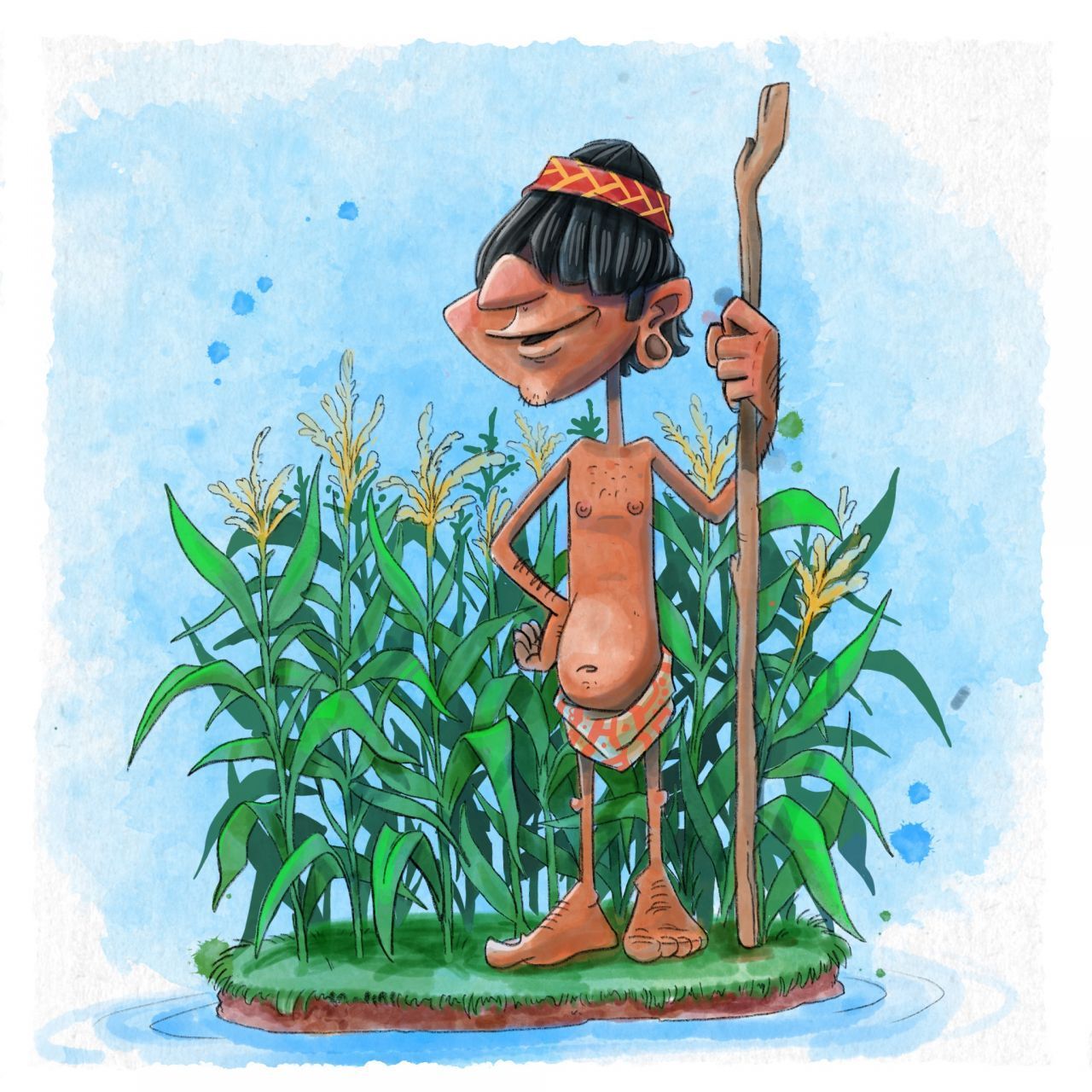 Dank ihrer Bewässerungs-Systeme betrieben die Azteken sehr erfolgreich Landwirtschaft. Sie legten sogenannte "schwimmende Gärten" auf Inseln an. Eines der Hauptnahrungsmittel war Mais. Aber auch schon Kürbis, Tomaten oder Bohnen wurden so ertragreich angebaut, dass sie im Überfluss vorhanden waren und auch als Handelsgut dienten. Kakao diente nicht nur als Nahrungsmittel, sondern auch als Währung.