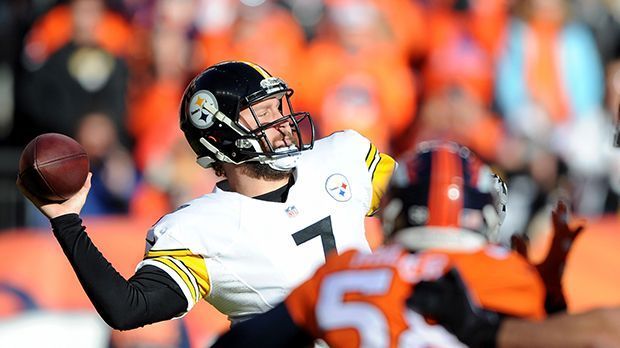 
                <strong>Roethlisberger</strong><br>
                "Big Ben" Roethlisberger schreibt sich in die Geschichtsbücher der Pittsburgh Steelers ein. Der Quarterback knackt im Spiel gegen die Denver Broncos einen Franchise-Rekord. Mit 4052 Passing Yards in der Post Season hat Roethlisberger nun die meisten in der Geschichte der Steelers und überholt Legende Terry Bradshaw (3833 Yards).
              