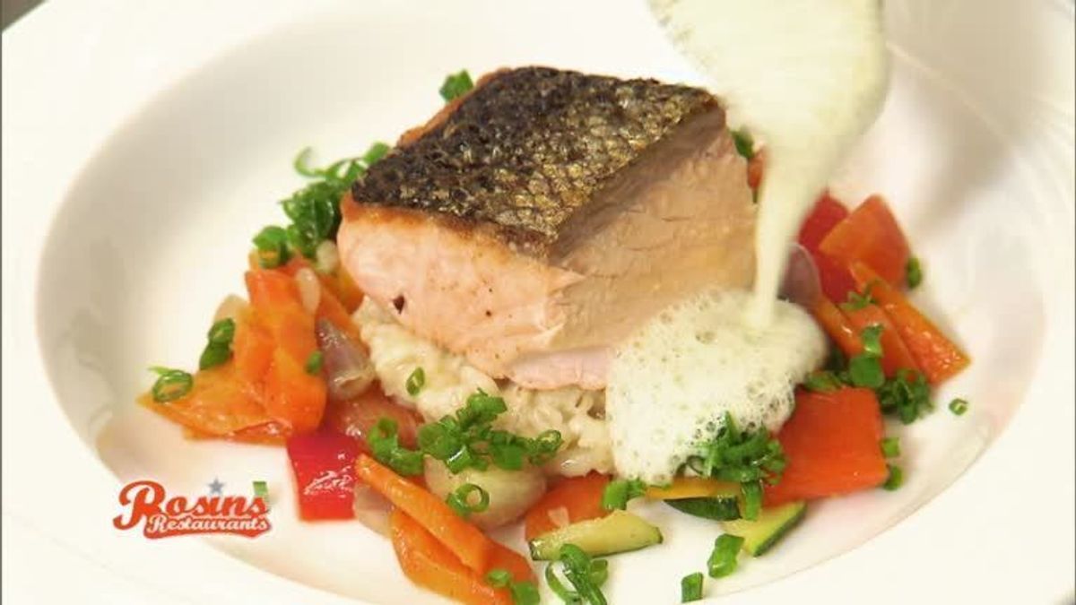 Rosins Rezept: Lachs mit Graupenrisotto