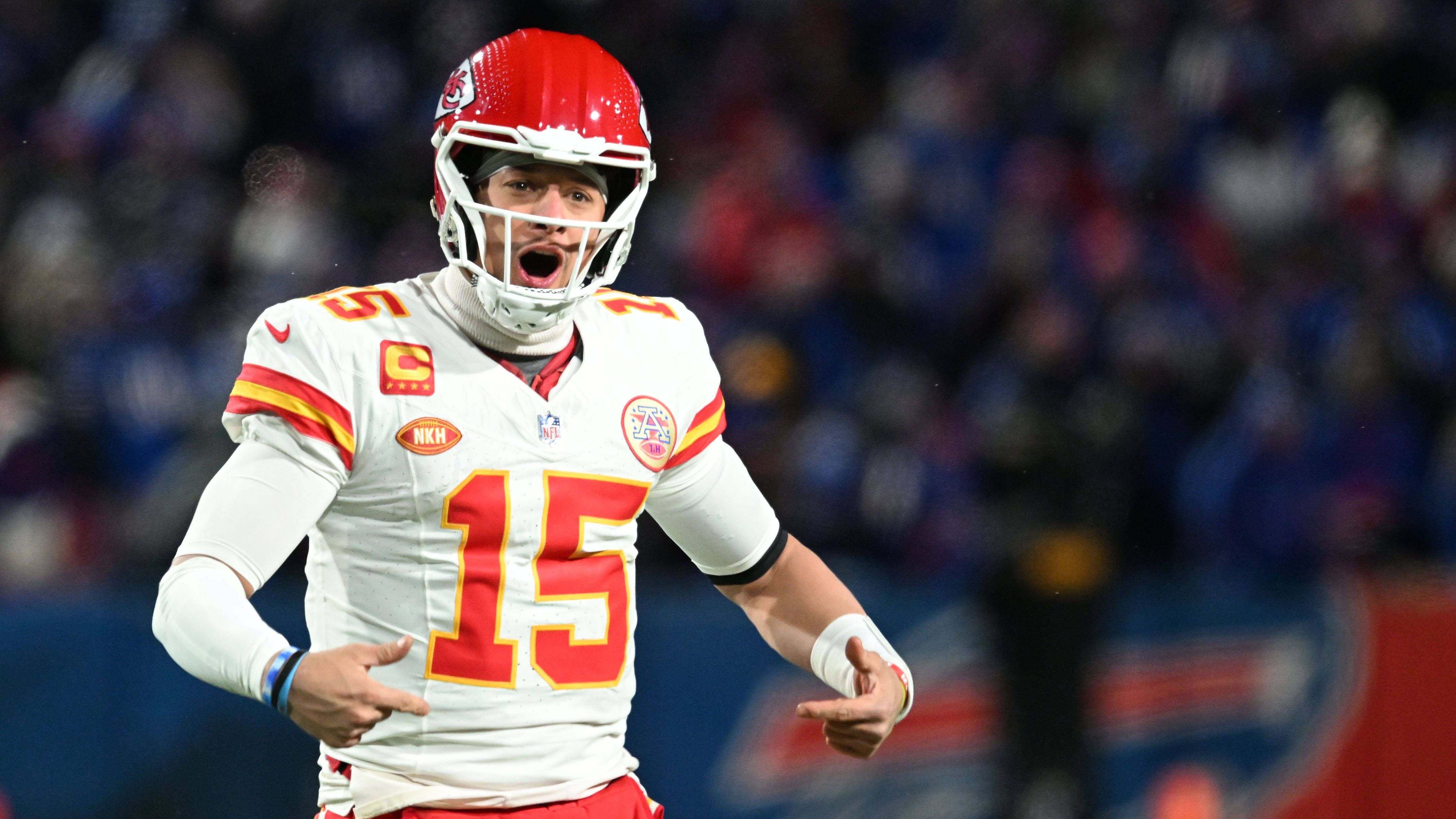 <strong>Platz 3 (geteilt): Patrick Mahomes</strong><br>Playoff-Spiele: 17<br>Playoff-Siege: 14<br>Teams: Kansas City Chiefs