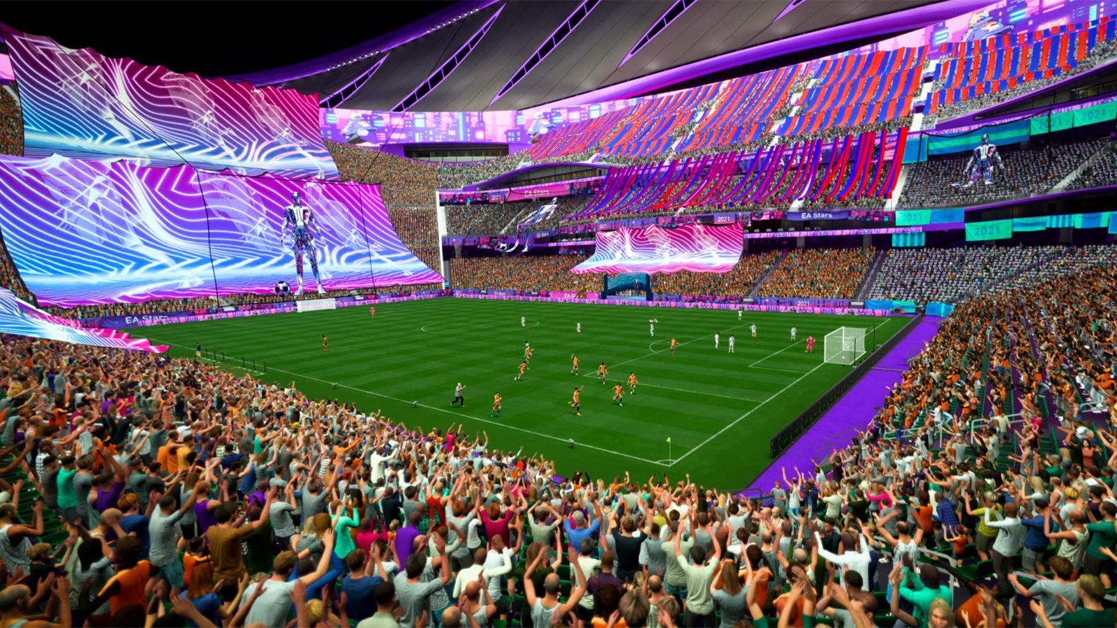 
                <strong>FIFA 22: Neue Stadion-Features, neue Weekend League</strong><br>
                Am 1. Oktober kommt das brandneue FIFA 22 auf den Markt. Die Fußballsimulation von EA Sports wird jede Menge neue Features mit sich bringen. Das betrifft unter anderem die Stadien, in denen Fans mit individualisierten Fahnen und Doppelhaltern für Stimmung sorgen können, auch extra VIP-Bereiche wird es geben. Deutlich wichtiger ist allerdings, dass der Online-Modus FIFA Ultimate Team - kurz FUT - komplett überarbeitet wird. Vor allem die Weekend League soll komplett neu gestaltet werden, wie EA Sports am Dienstag mitteilte.
              