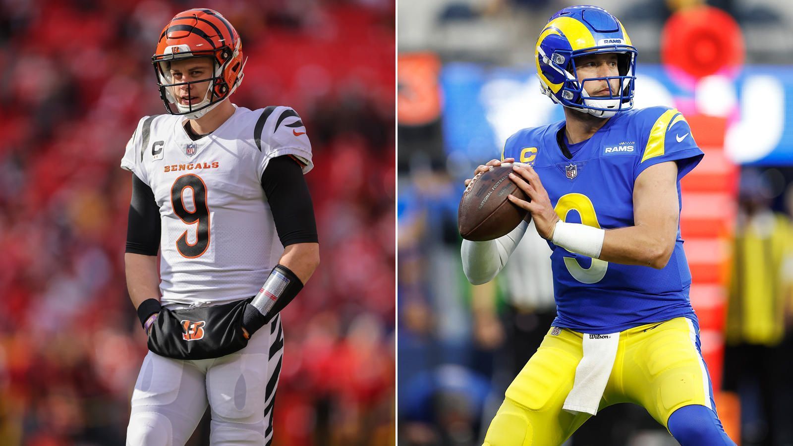 
                <strong>Quarterbacks</strong><br>
                Auf der wichtigsten Position treffen zwei Generationen aufeinander. Joe Burrow liefert seit Wochen beeindruckend ab und behält auch hinter einer wackligen Offensive Line ein ruhiges Händchen. In der laufenden Saison warf der Youngster in 20 Spielen für 5.453 Yards und 38 Touchdowns bei 16 Interceptions. Ein intensiverer Blick in die Statistiken offenbart allerdings, dass Burrow bei vielen Turnover Pech hatte. "PFF" zufolge unterliefen Burrow lediglich 17 Würfe, die "Turnover worthy" waren - also Würfe, die in Turnover resultieren sollten. Stafford warf zwar für mehr Yards und Touchdowns als Burrow, seine 18 Interceptions und 28 "Turnover worthy"-Plays sind jedoch der schlechteste Wert der Liga. In engen Situationen bewahrt Burrow einen kühleren Kopf - 1:0 Bengals. 
              