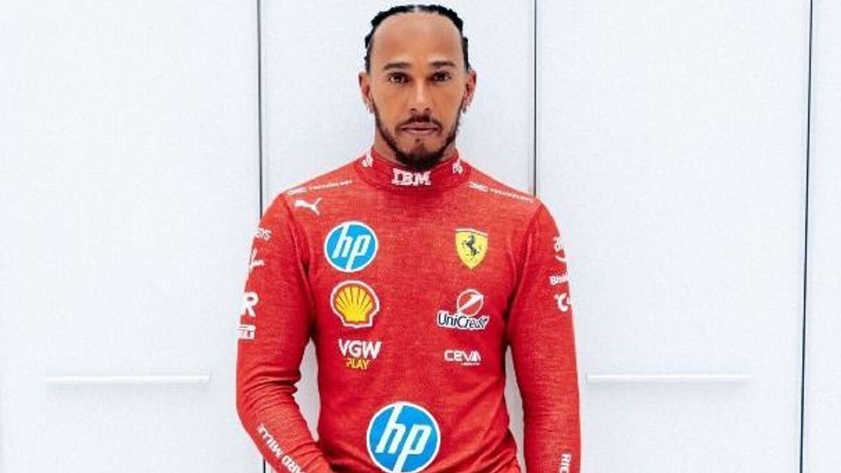 An diesen Anblick wird man sich gewöhnen müssen: Lewis Hamilton in Rot