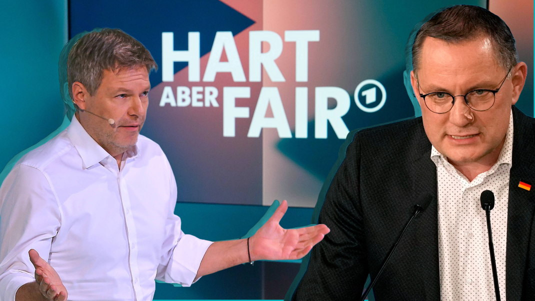 Robert Habeck (links, Grüne) und Tino Chrupalla (AfD).