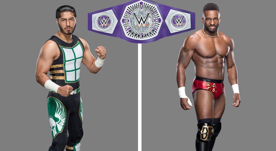 
                <strong>WWE Cruiserweight Championship Tournament Finale: Mustafa Ali vs. Cedric Alexander </strong><br>
                Als zweites waren die Cruiserweights dran. Freundschaftlich ging es zu. Etwas zu freundschaftlich. Und ohne besondere Vorkommnisse. Am Ende konnte sich Cedric Alexander gewohnt mit dem Lumbar Check durchsetzen. Sieger: Cedric AlexanderIm Vorfeld von ran getippter Sieger: Mustafa Ali
              