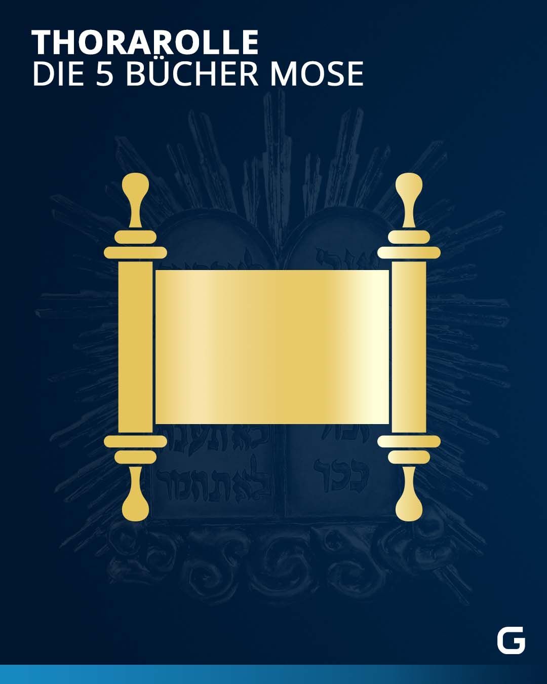 In der Thora sind die fünf Bücher Mose niedergeschrieben. Und zwar auf Hebräisch. Das liest man von rechts nach links. Beim Lesen darf man den Text der Thora nicht berühren.