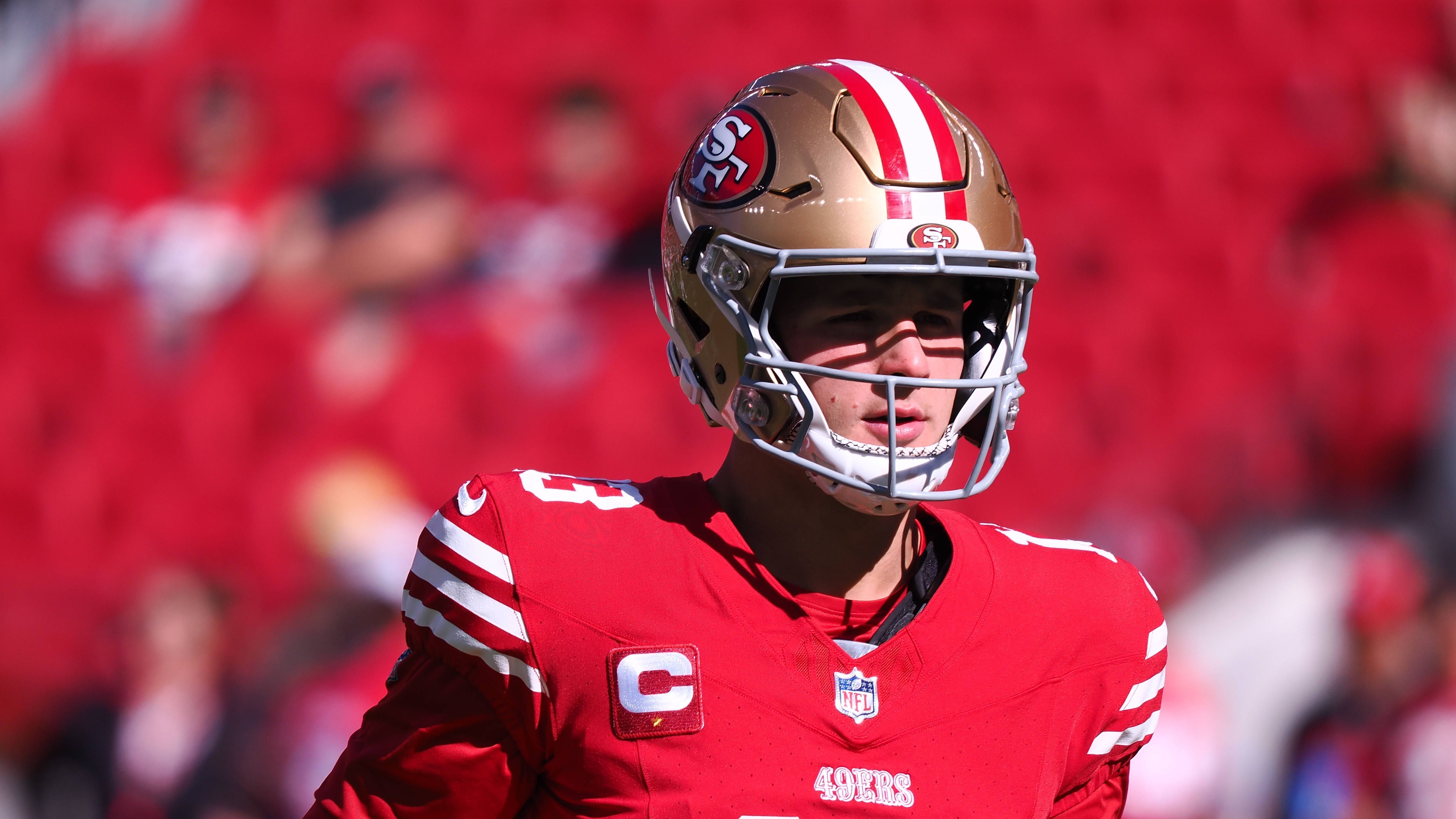 <strong>Brock Purdy (San Francisco 49ers)<br></strong>Position: Quarterback<br>Quote: +2500 (bei einem Einsatz von 100 US-Dollar beträgt der Gewinn 2500 US-Dollar)