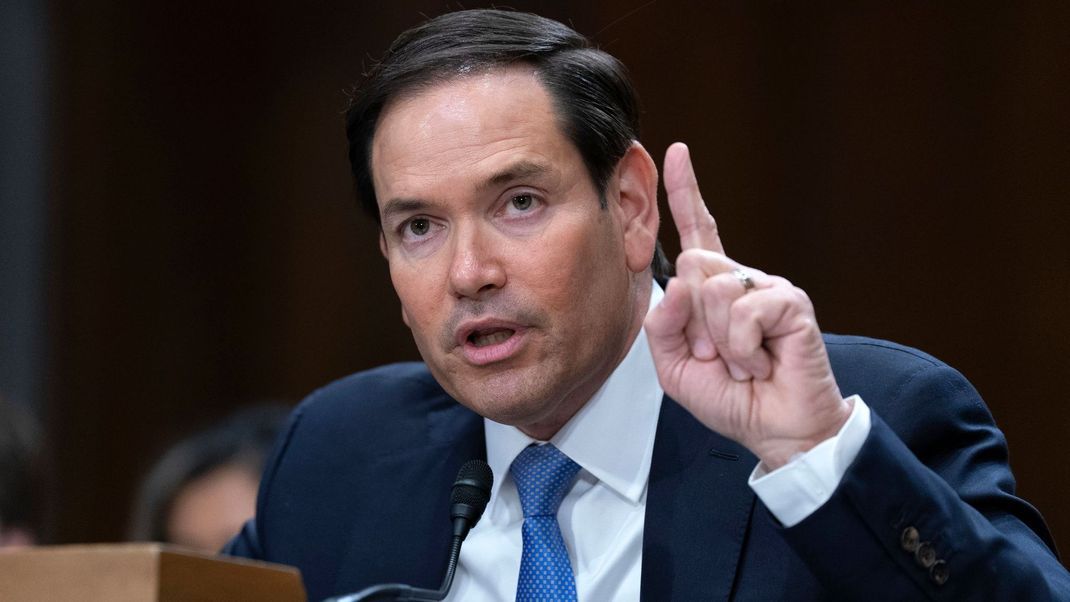 20. Mai 2025, USA, Washington: US-Außenminister Marco Rubio sagt vor der Anhörung des Senatsausschusses für auswärtige Beziehungen aus.