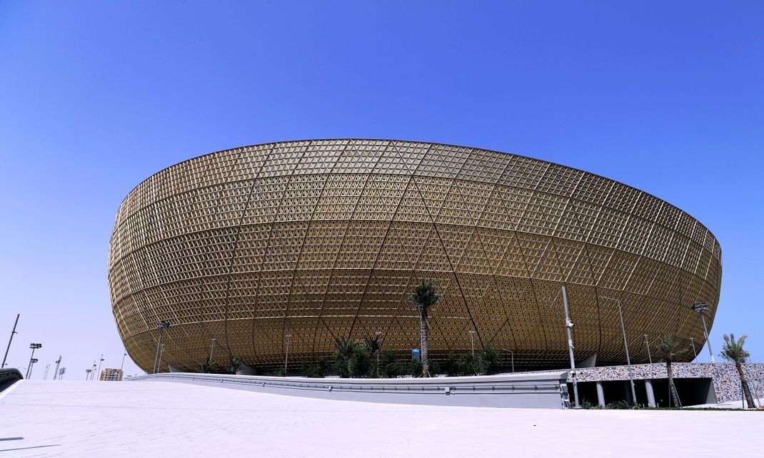 Im Lusail Iconic Stadium soll vor über 80.000 Zuschauern das Endspiel der Weltmeisterschaftt 2022 in Katar stattfinden.