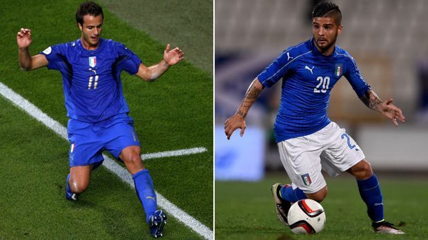 
                <strong>Alberto Gilardino (2006) - Lorenzo Insigne (2016)</strong><br>
                Alberto Gilardino (2006) - Lorenzo Insigne (2016). Gilardino wurde gegen Deutschland in der 74. Minute für den enttäuschenden Toni eingewechselt. Zu Beginn der Verlängerung traf der dribbelstarke Gilardino bereits den Pfosten. Das 2:0 von Alessandro Del Piero wurde von Gilardino vorbereitet. Insigne ist eine Art Edeljoker bei der EM 2016. Gegen Irland und Spanien wurde er in der Schlussphase eingewechselt. Mit einer Größe von 1,63 Meter ist er sehr wendig und schnell.
              