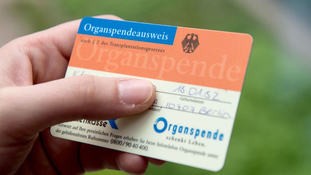 Organspendeausweis.