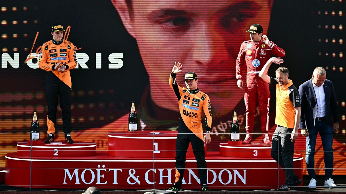 Lando Norris bejubelte den Sieg